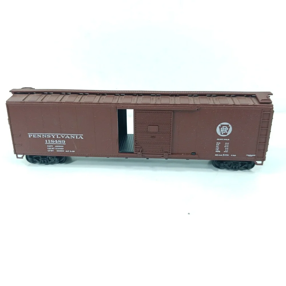 Athearn HO Scale Pennsylvania Railroad PRR 40 Ft Box Car 118489 Tuscan Red 1206